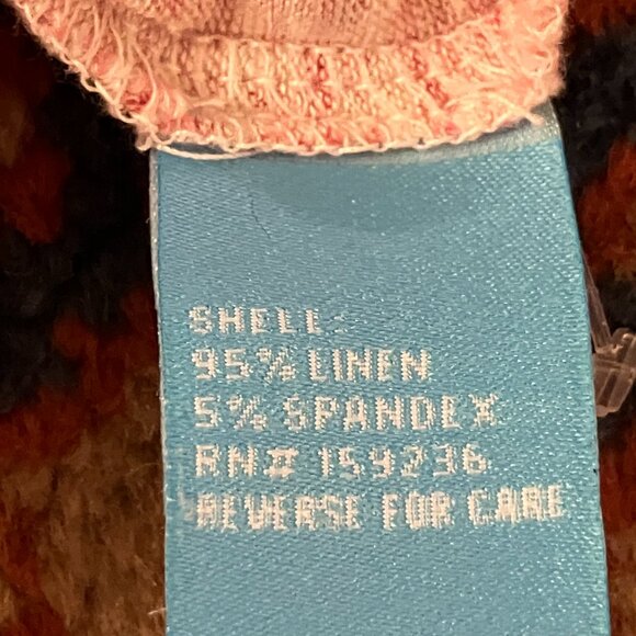 J. McLaughlin Heathered Pink Shirt / Blouse, Linen, Button Down 2 Pocket, Medium - Picture 6 of 6